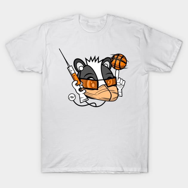 Basketballing Dr. Badger Æmber T-Shirt by MOULE